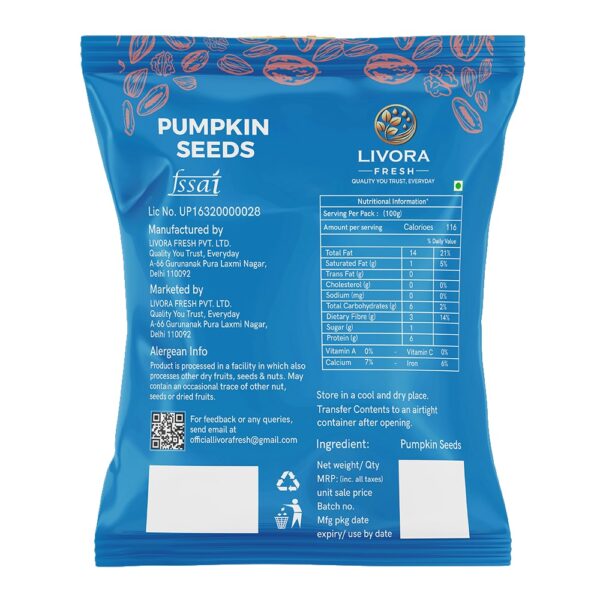 pumpkin seeds back